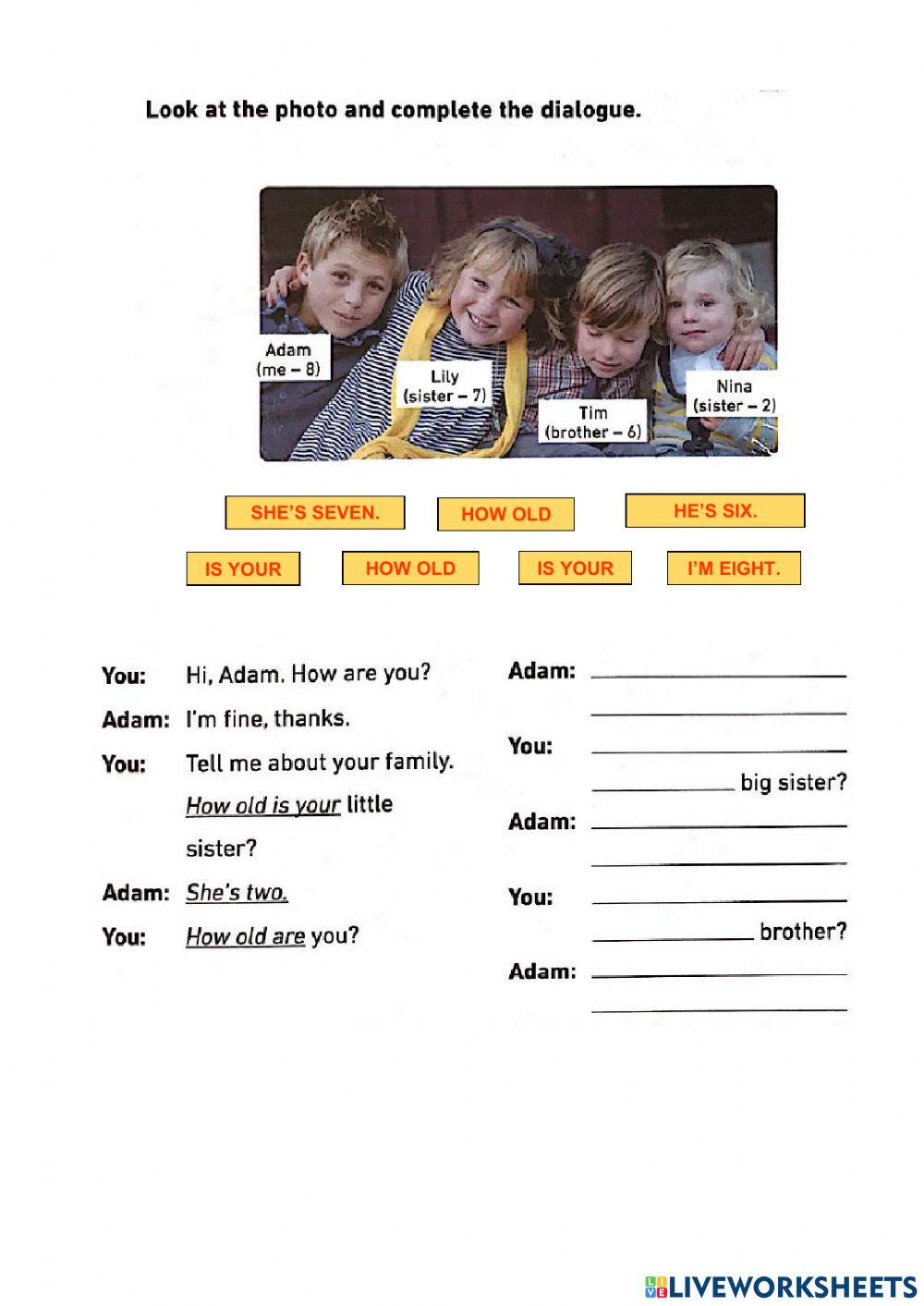 who's - how old - family