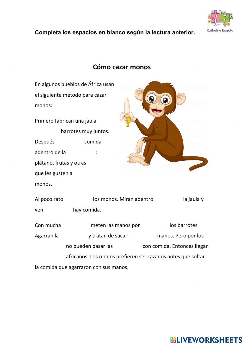 Completar palabras en el texto