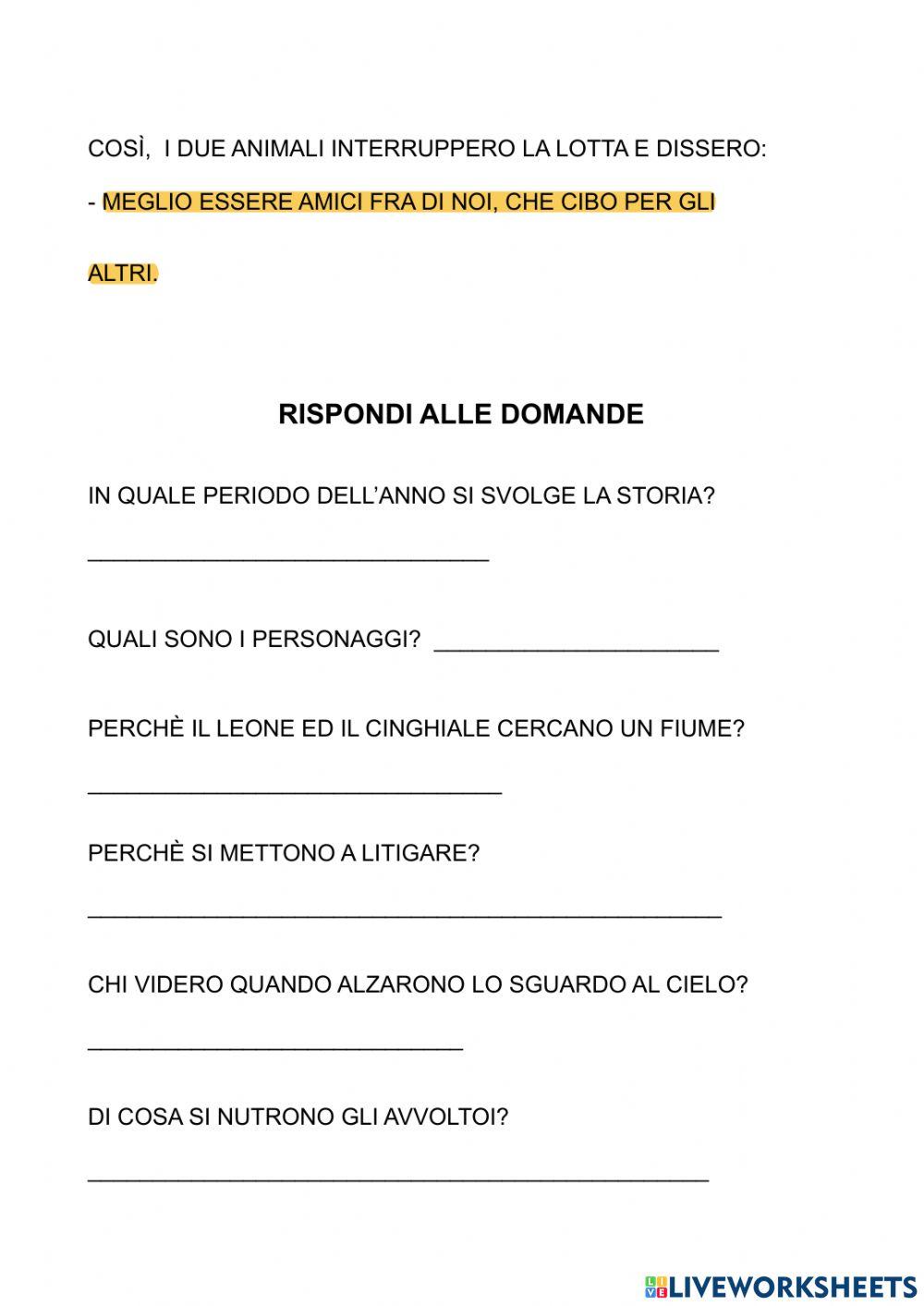 Il leone ed il cinghiale