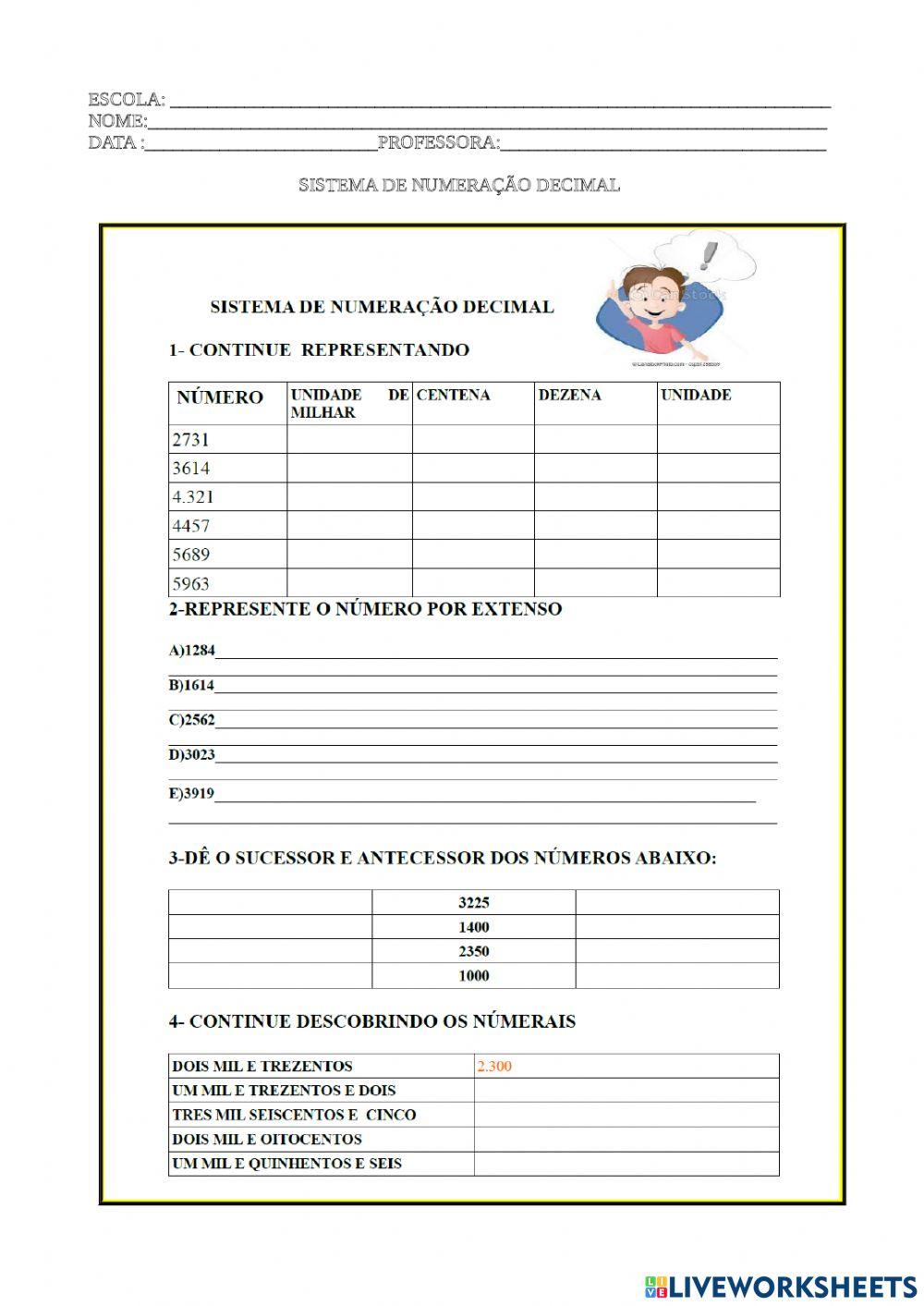 Sistema  de numeração decimal
