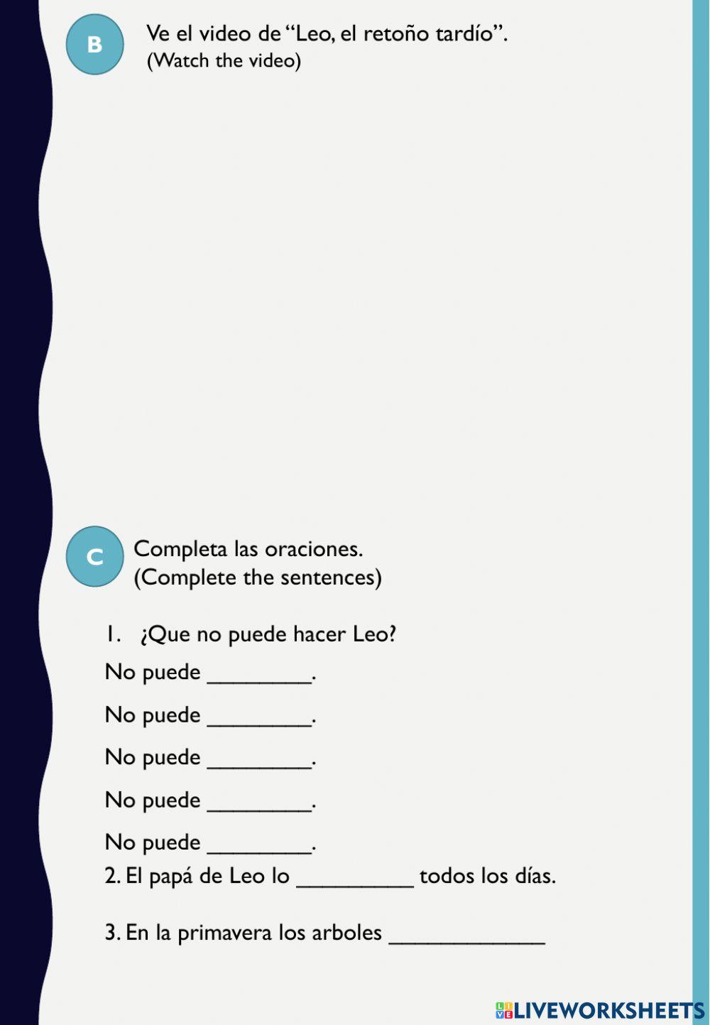 Leo, el retoño tardìo