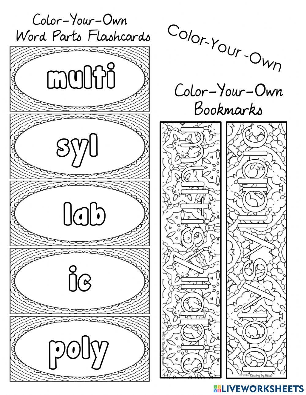 Multisyllabic Words online exercise for Live Worksheets