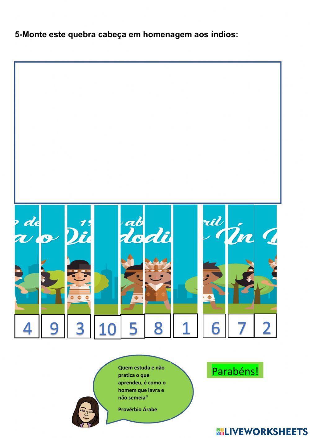 Dia 19 de abril dia do índio