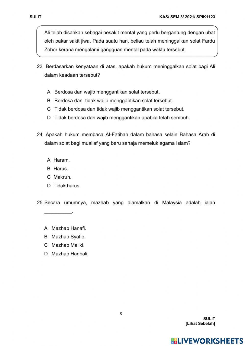 Fiqh muallaf bah A set 3