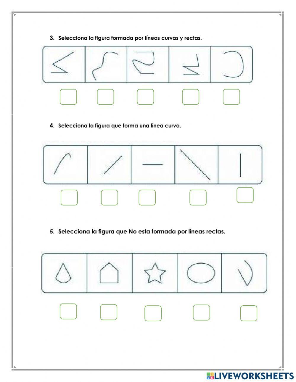 Lineas curvas y rectas