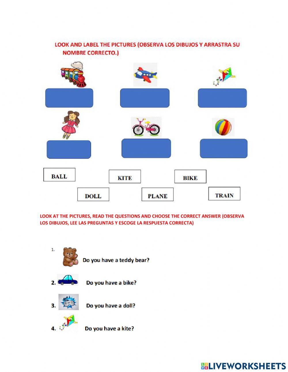 Toys and Do you have. . .?