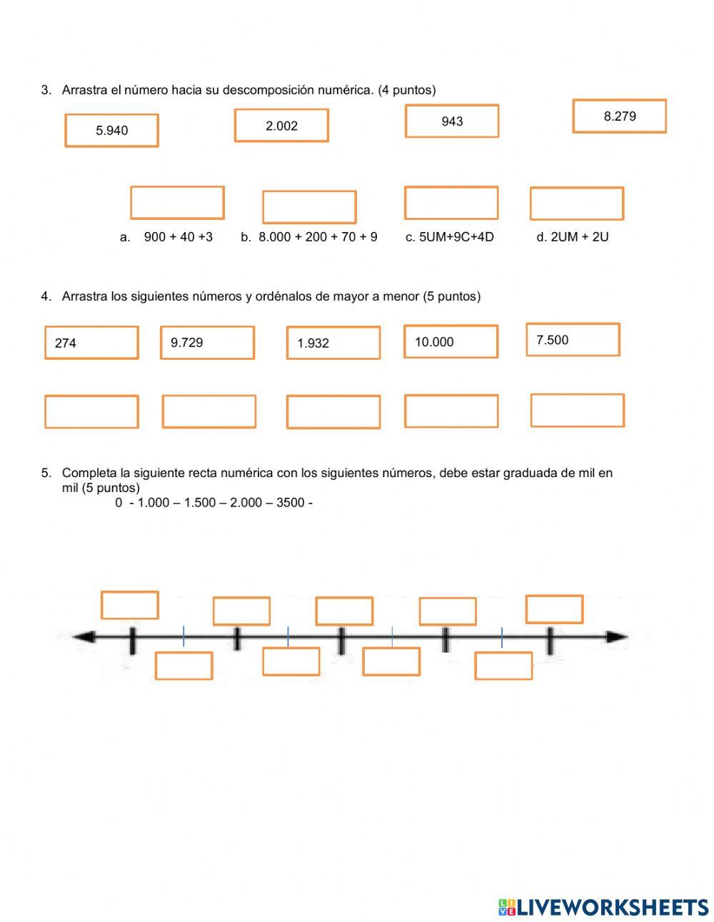 Numeración hasta 10.000