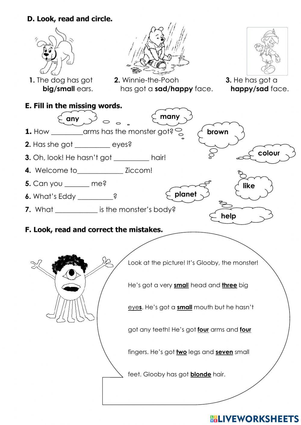 Welcome 1 - Unit 7 TEST