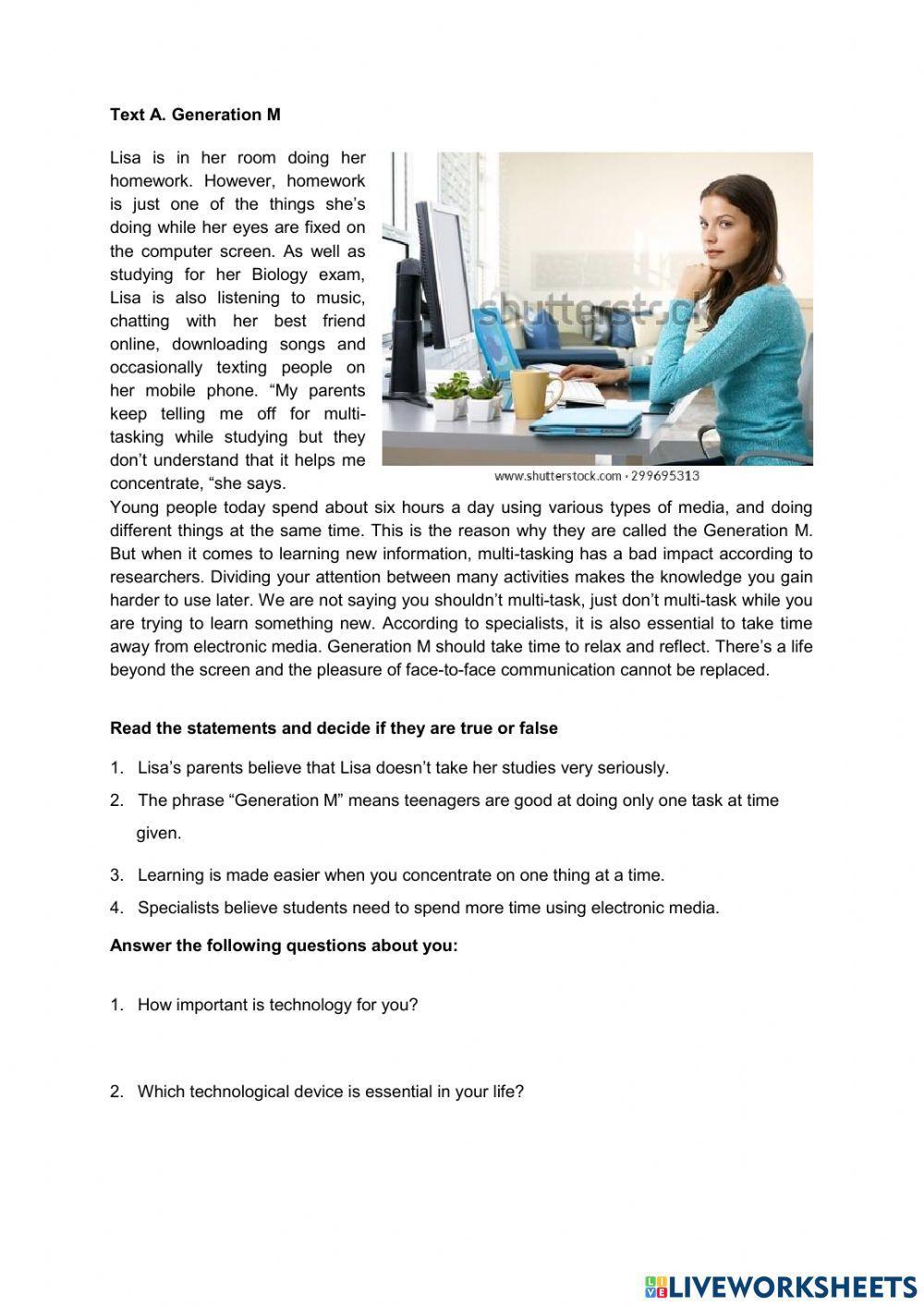 Teenagers and Internet