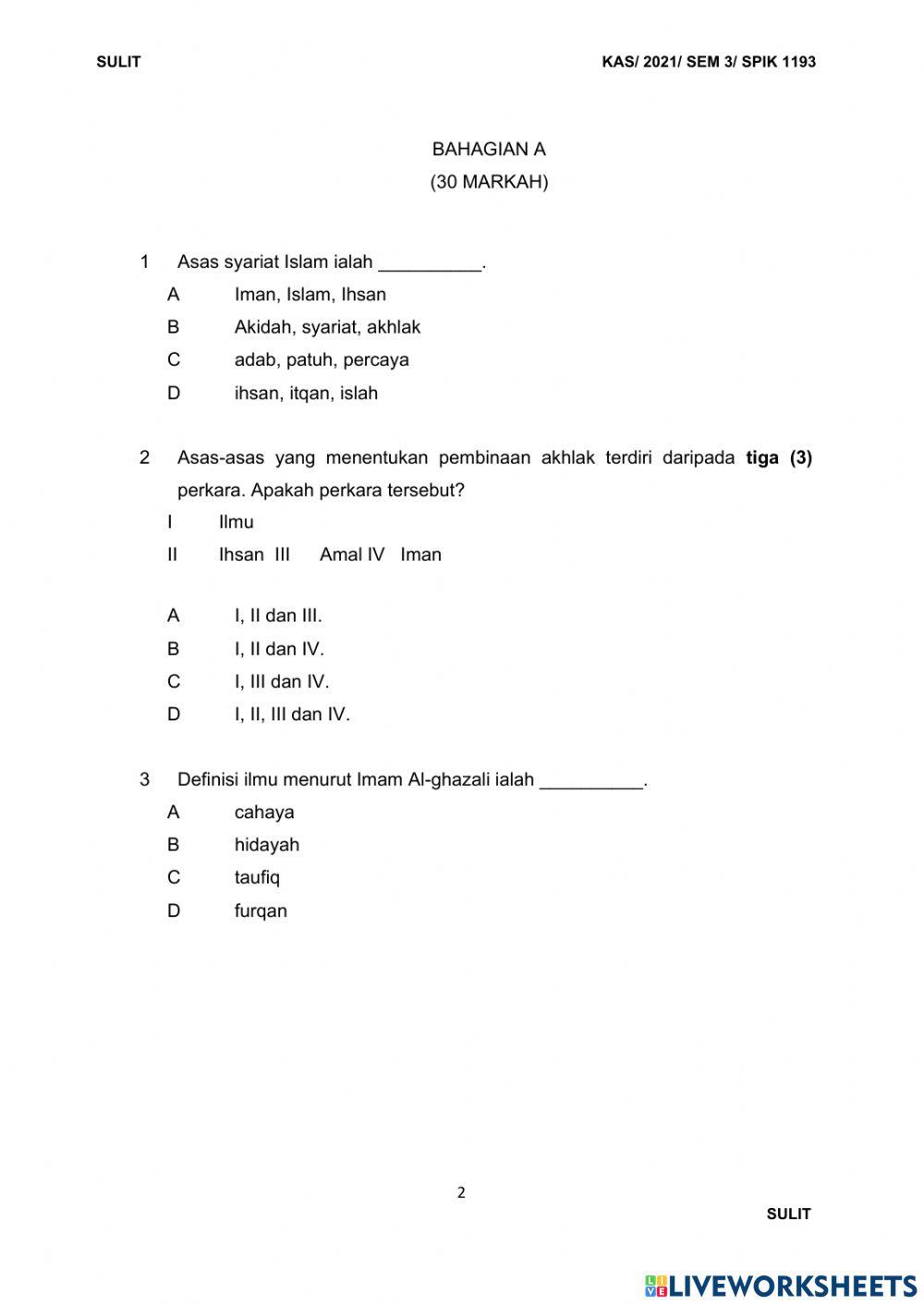 Pengantar dakwah bhg A set 3