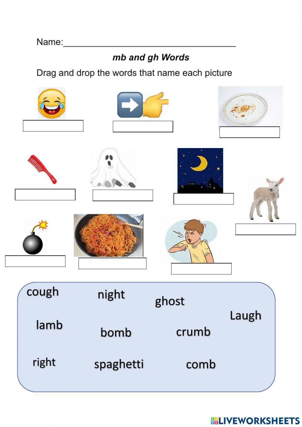 Mb and gh Words