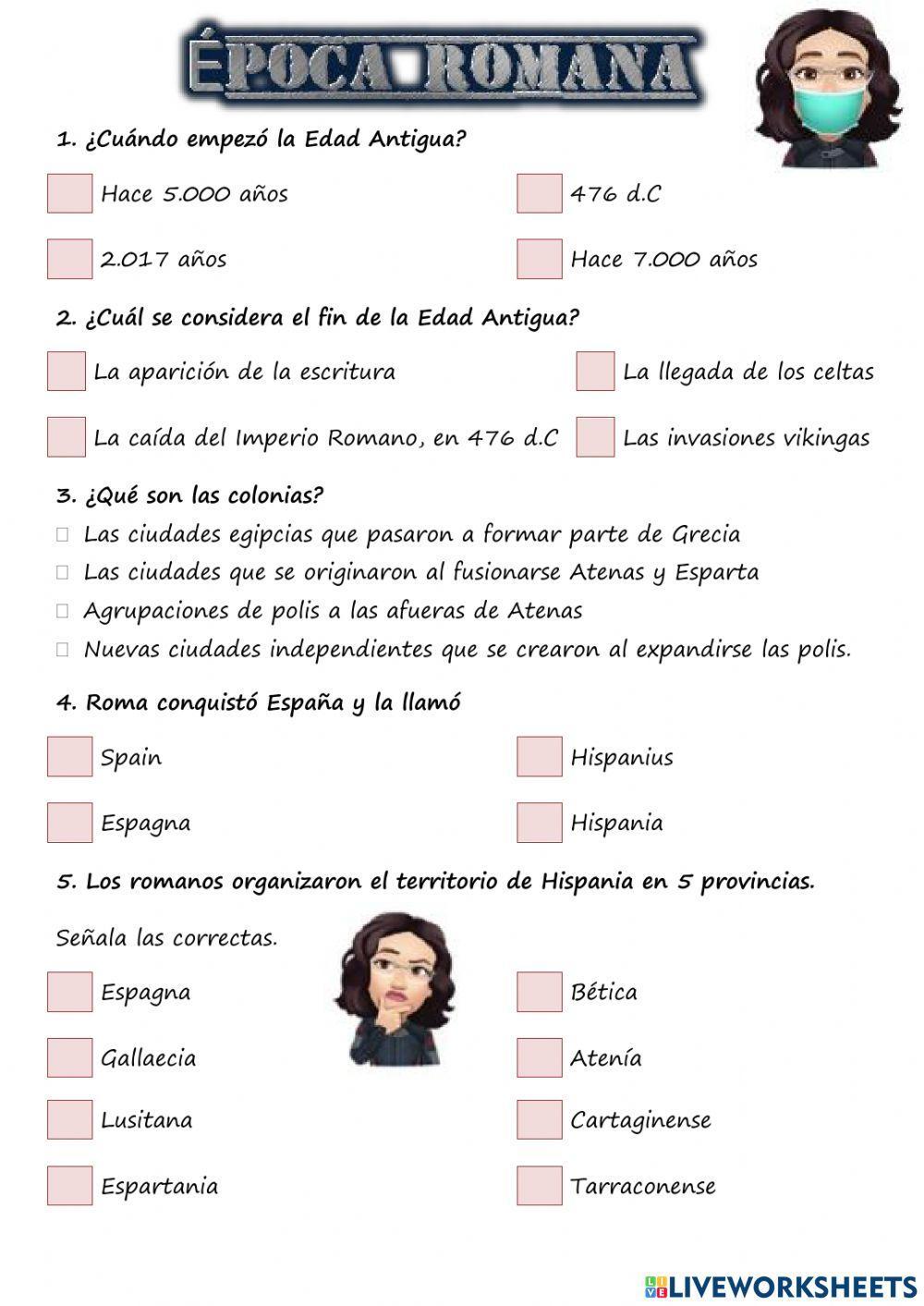 Edad Antigua: Época Romana