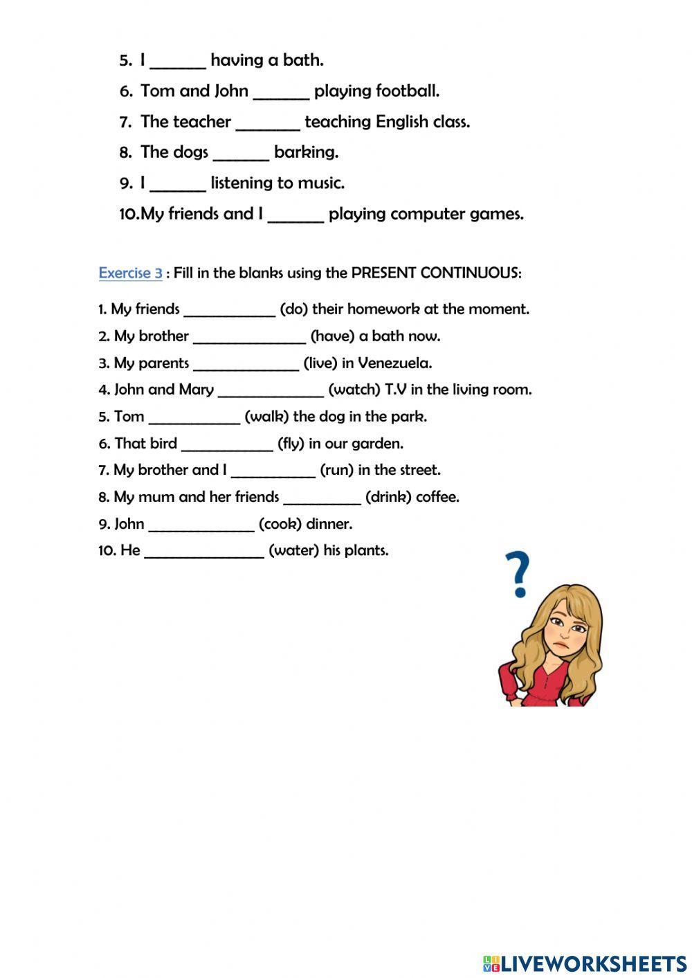 LESSON 11 - present continuous affirmative
