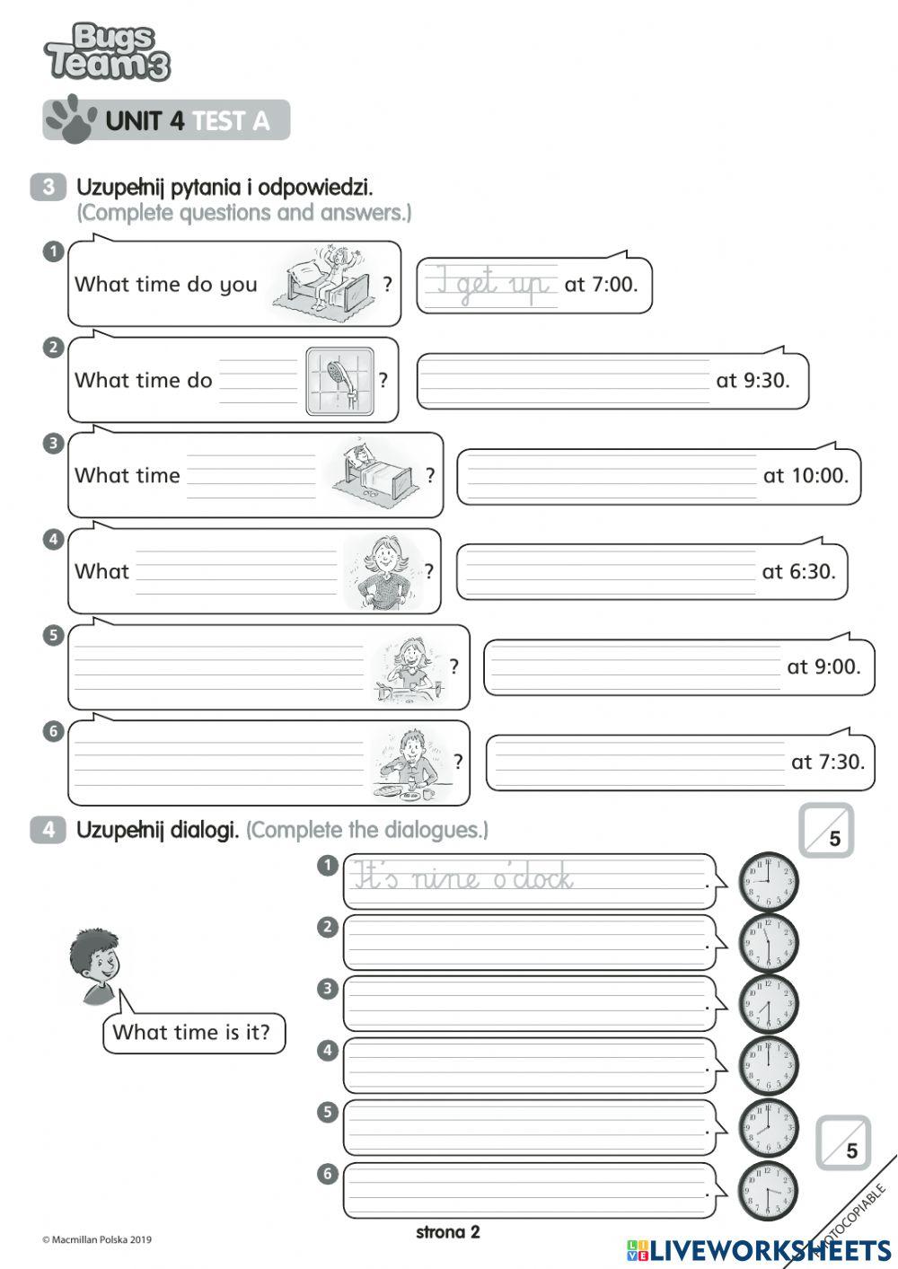 bugs team 3 test unit 4