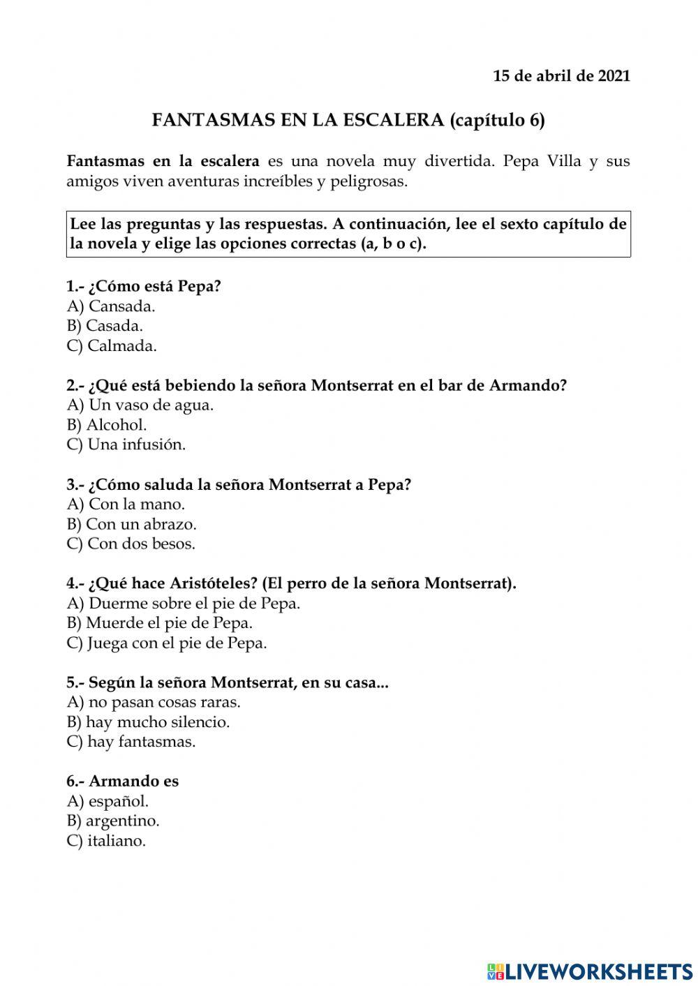 Fantasmas en la escalera Capítulo 6