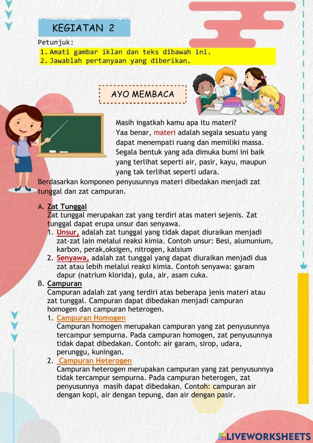 LKPD Kelas V Tema 9 Subtema 2 Pembelajaran 1