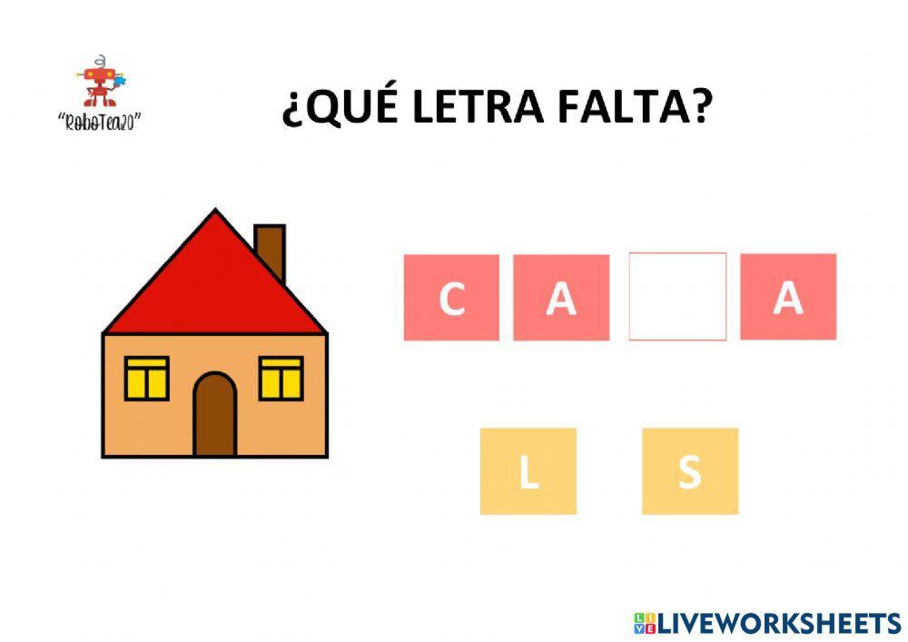 Qué letra falta