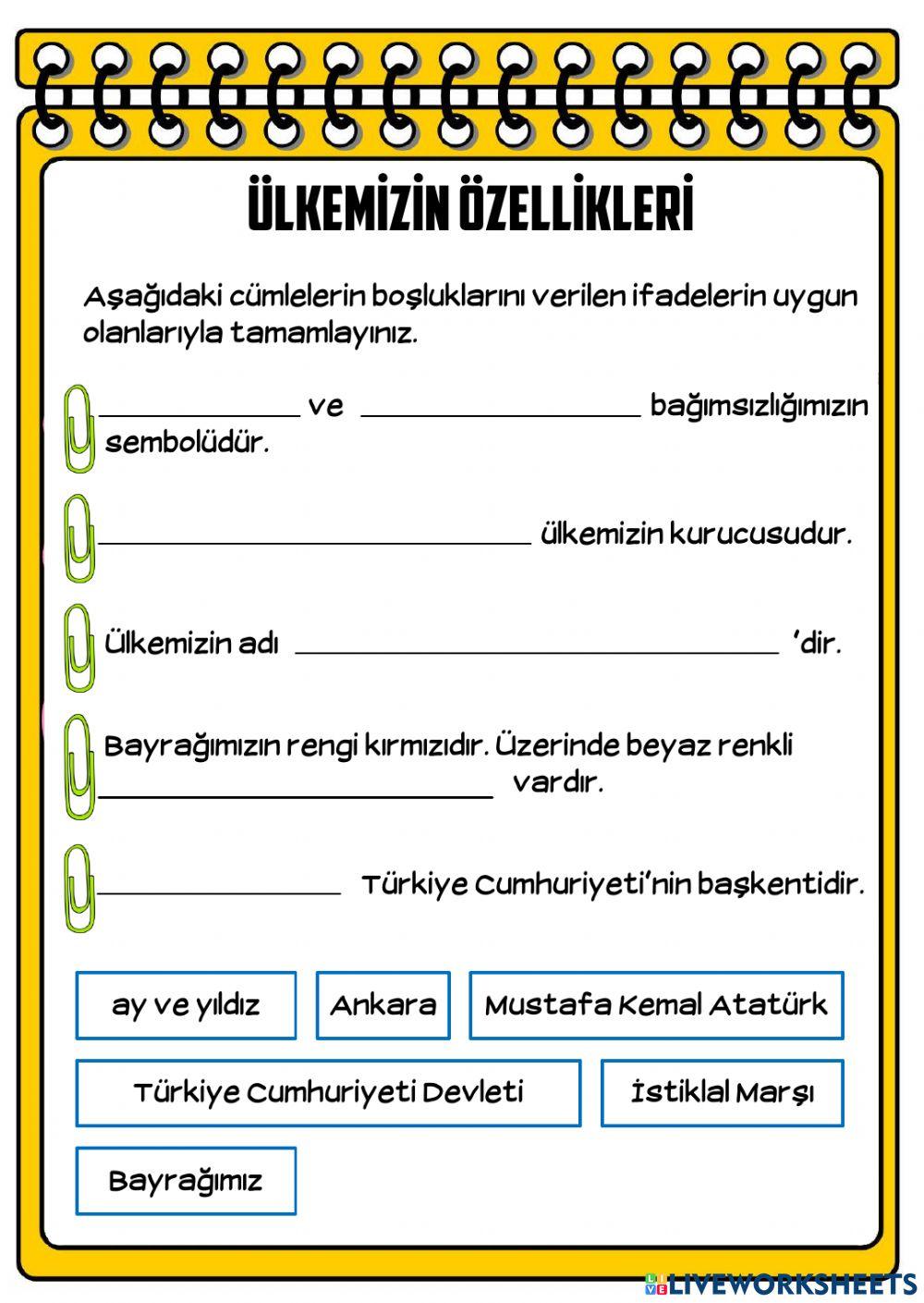 Ülkemizin Özellikleri
