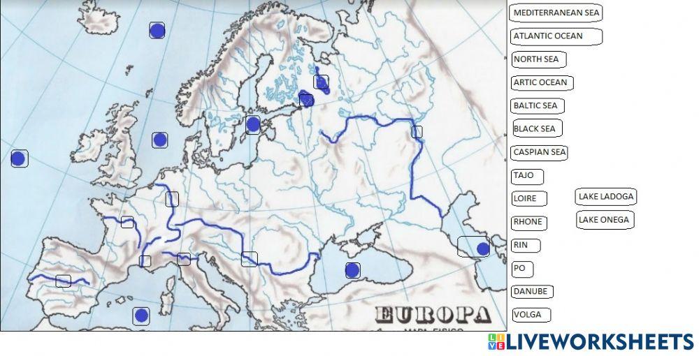 Bodies of water europe