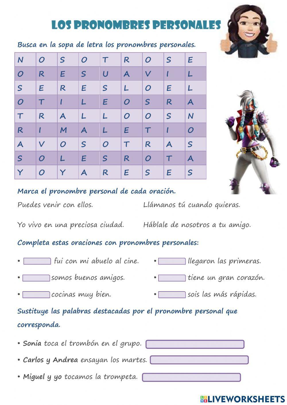Pronombres Personales Pronombres Personales