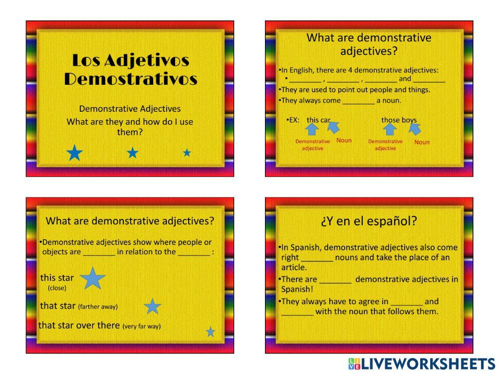 Demonstrative Notes