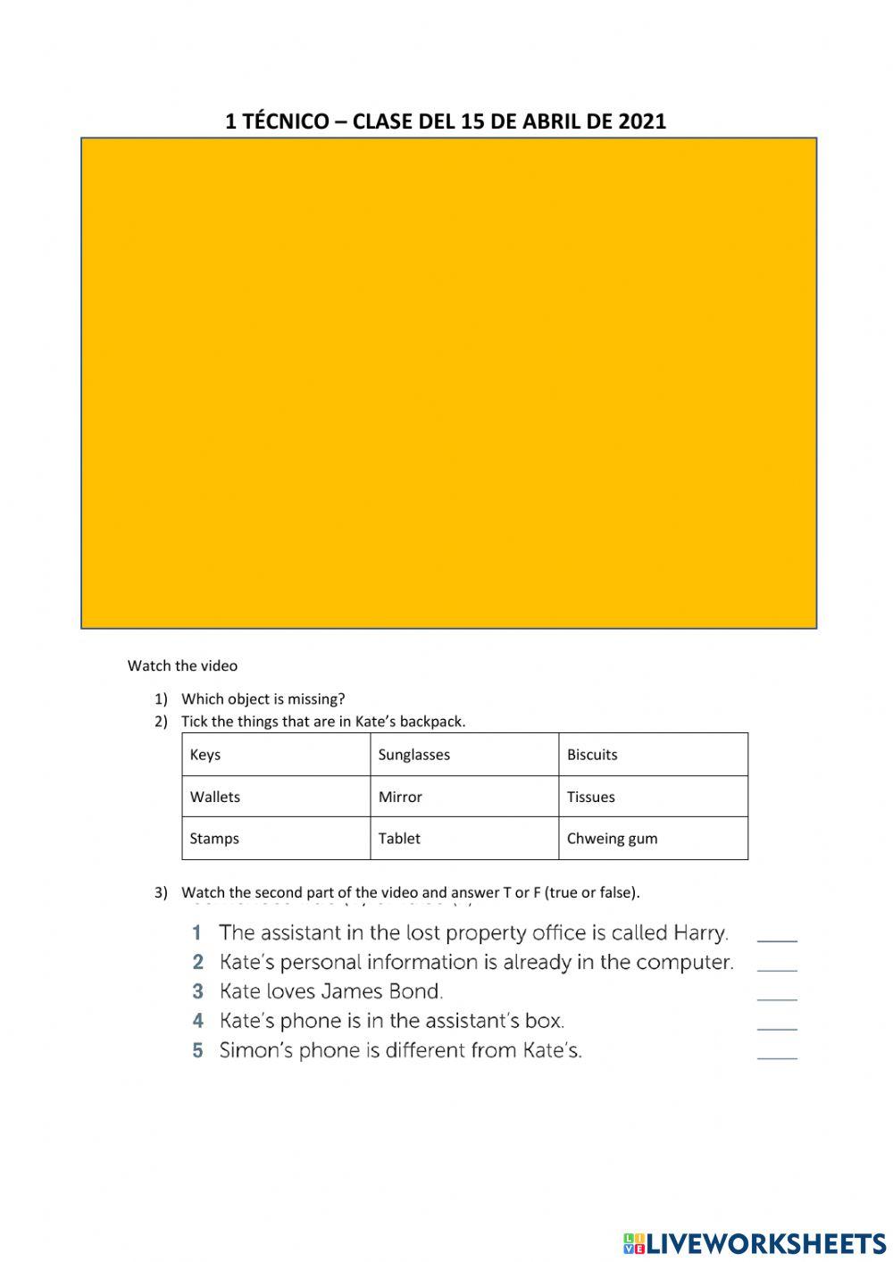 Possessive adjectives