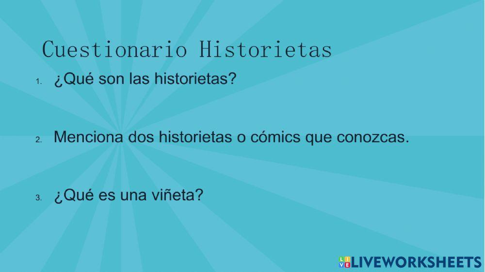 Cuestionario Historietas