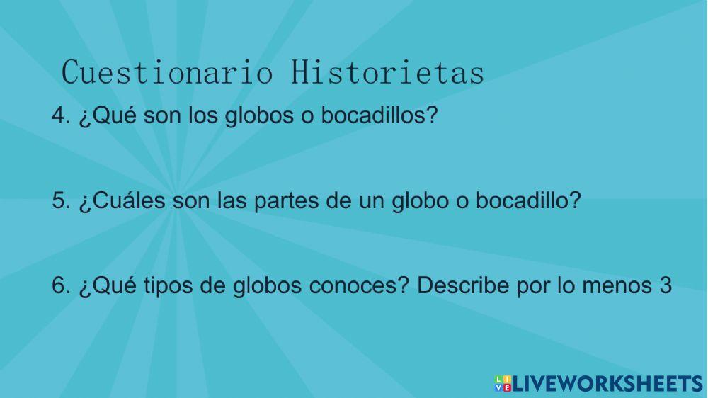 Cuestionario Historietas
