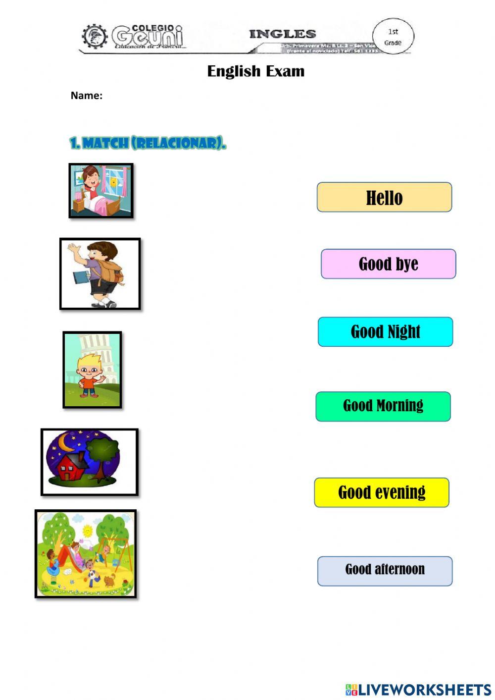 Numbers and greetings