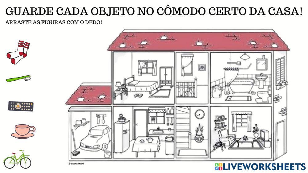 Organize os objetos nos cômodos da casa!