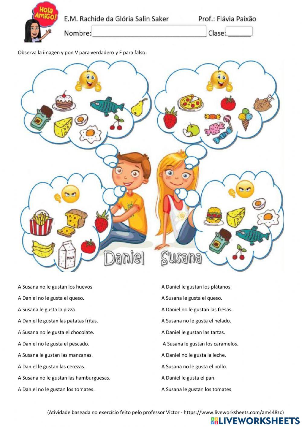 Les gusta, no les gusta X les gustan, no les gustan