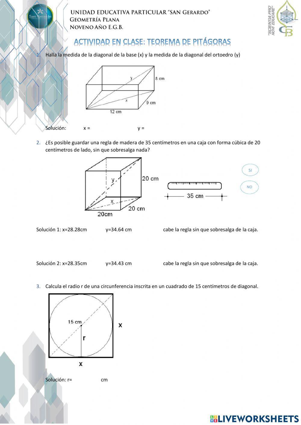 Teorema de Pitágoras