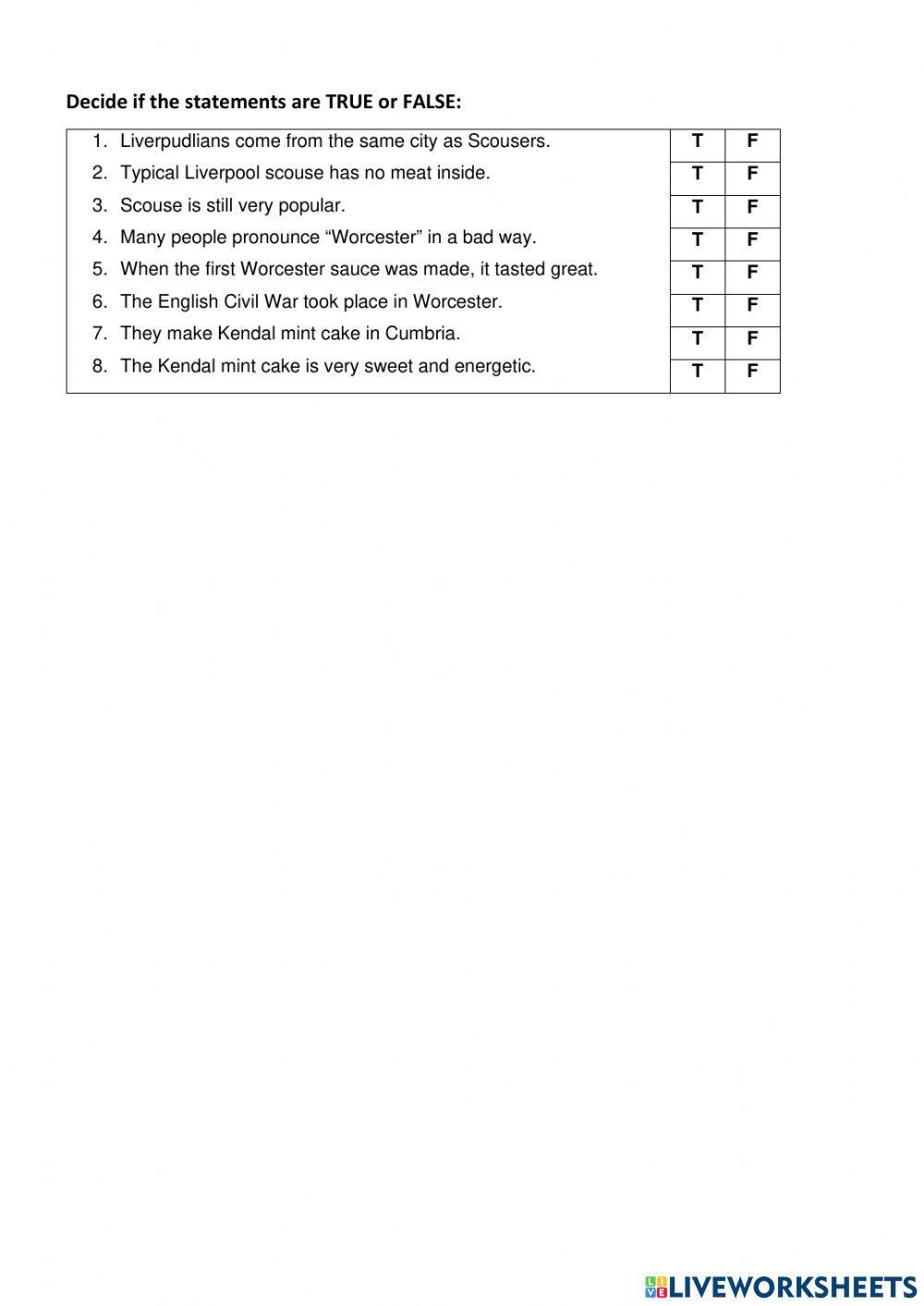 Food tour of England