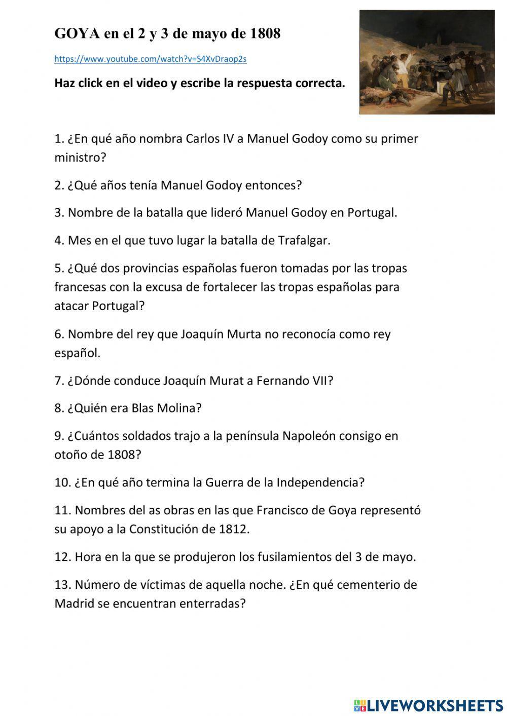 GOYA - Fusilamientos del 3 de mayo