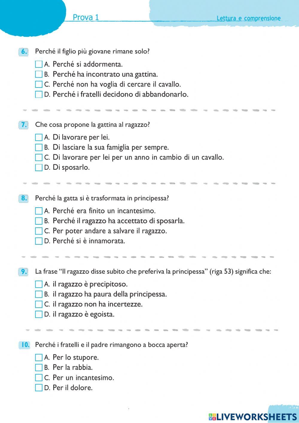 Comprensione del testo