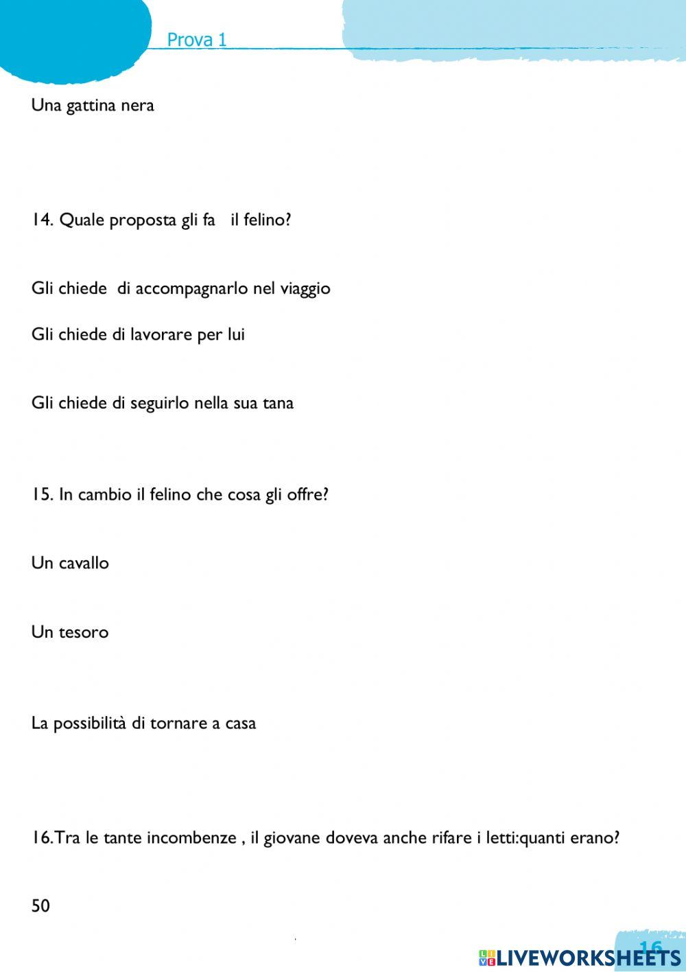 Comprensione del testo