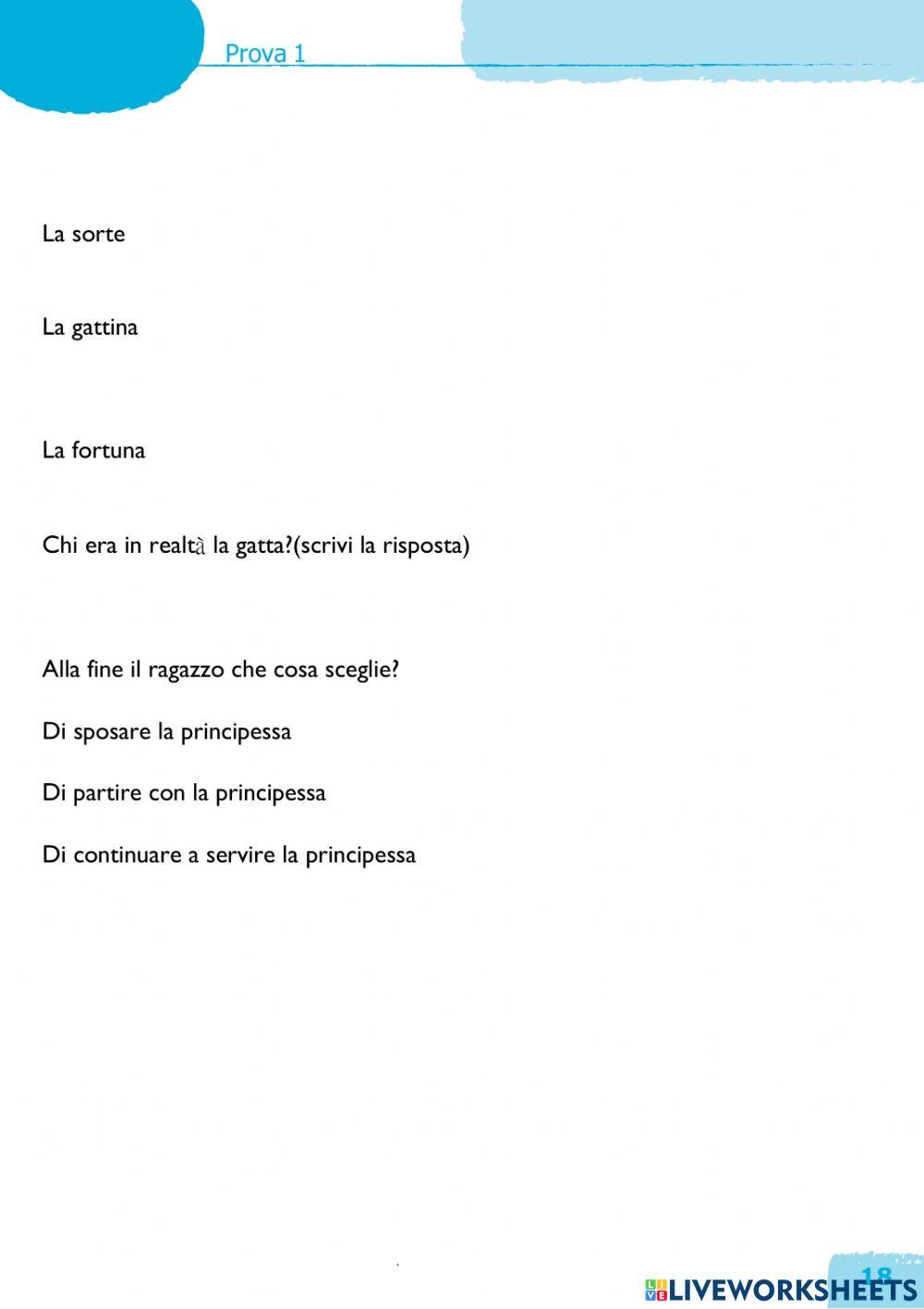 Comprensione del testo