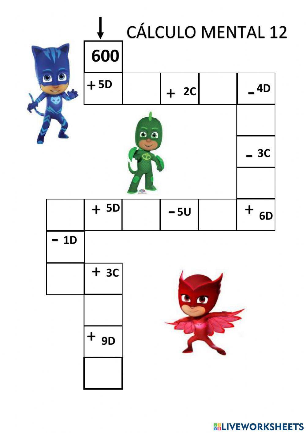 Cálculo mental 12
