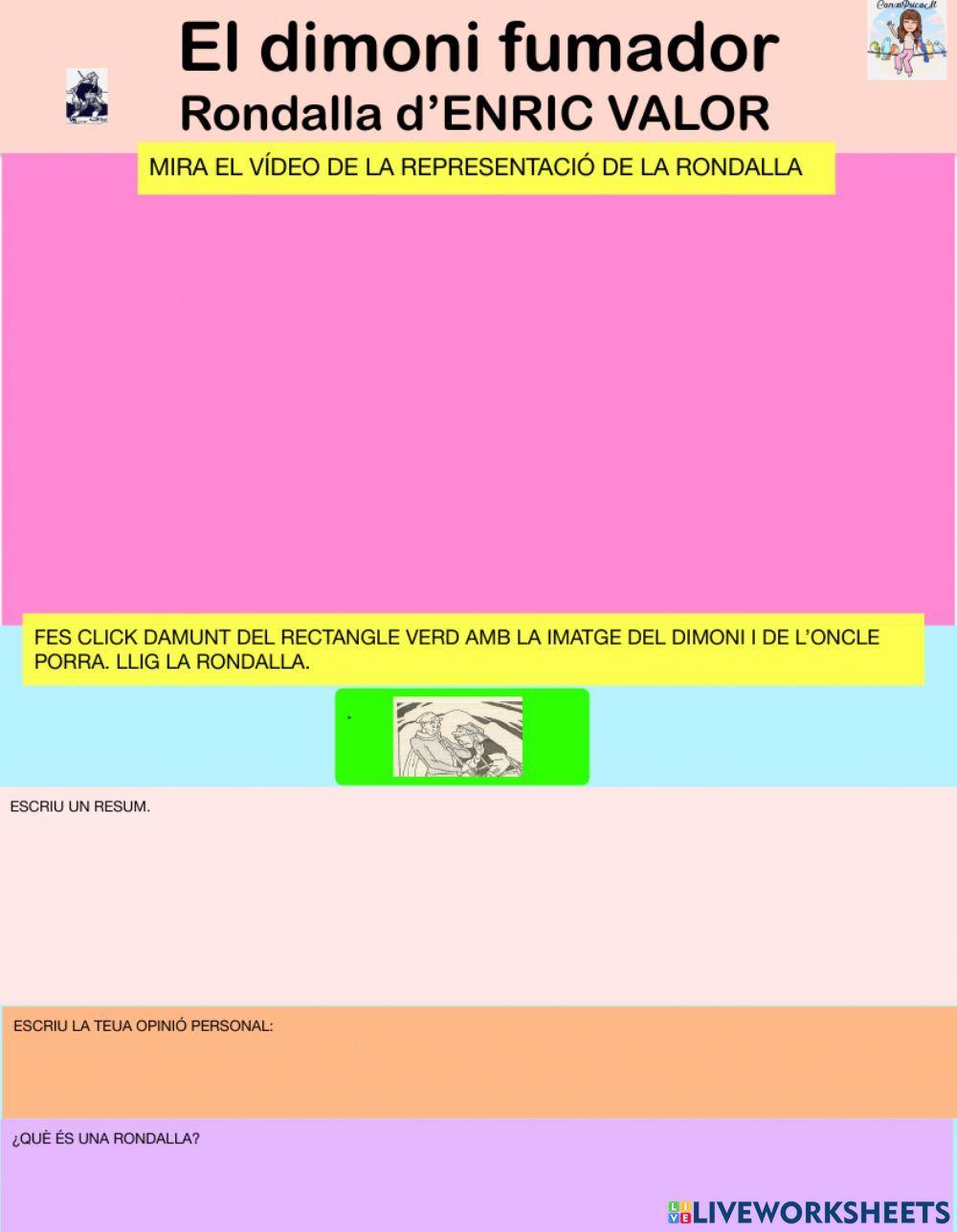 Rondalla valenciana: El dimoni fumador