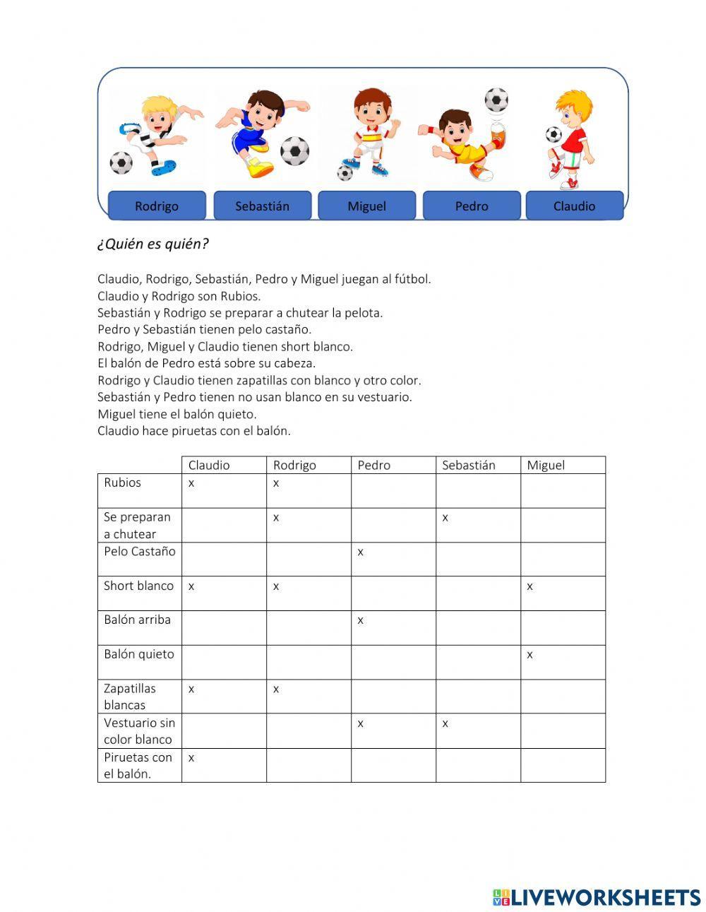 Comprensión de lectura