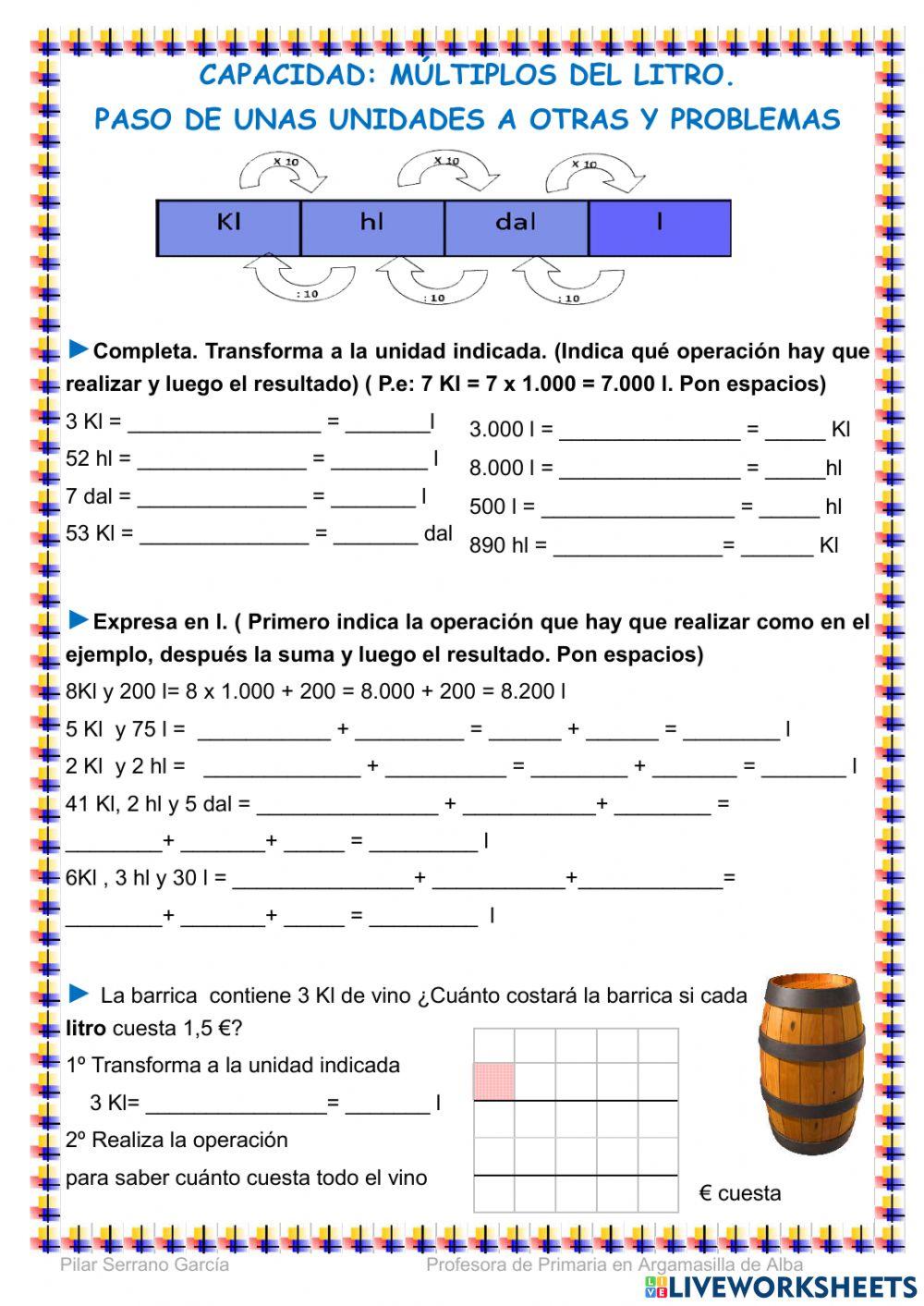 Múltiplos del litro