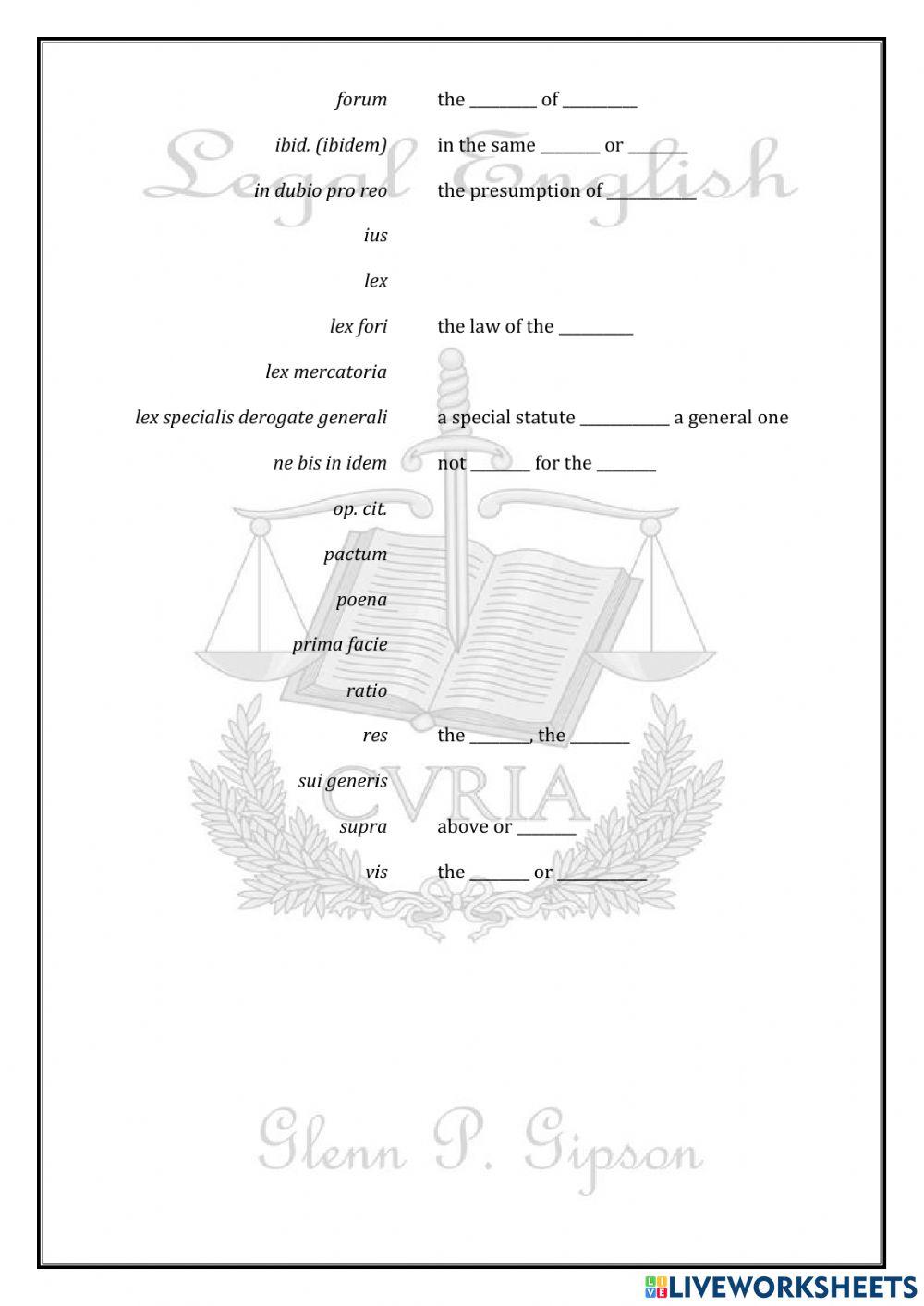 Latin, the common Legal Language of Europe?