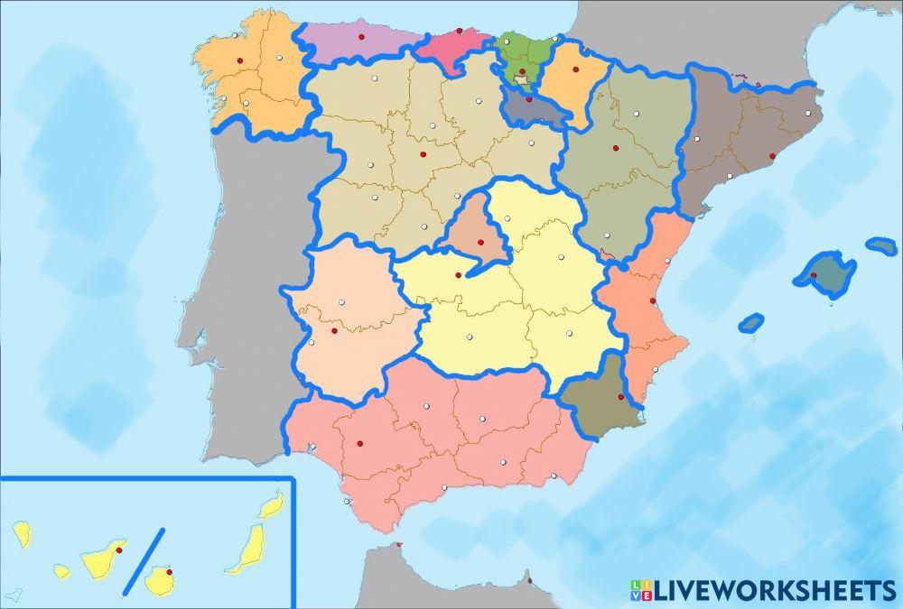 Mapa Comunidades Autonómicas España