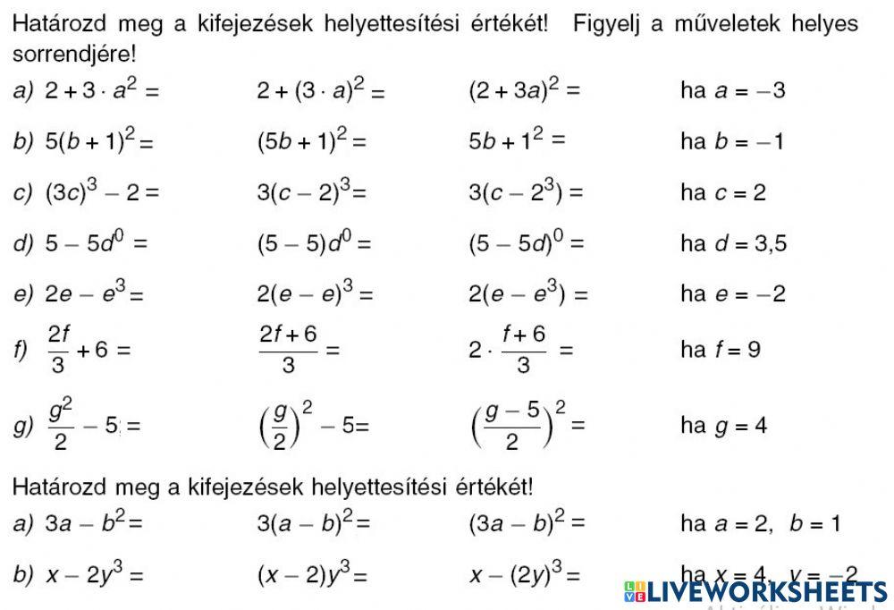 Helyettesítési érték