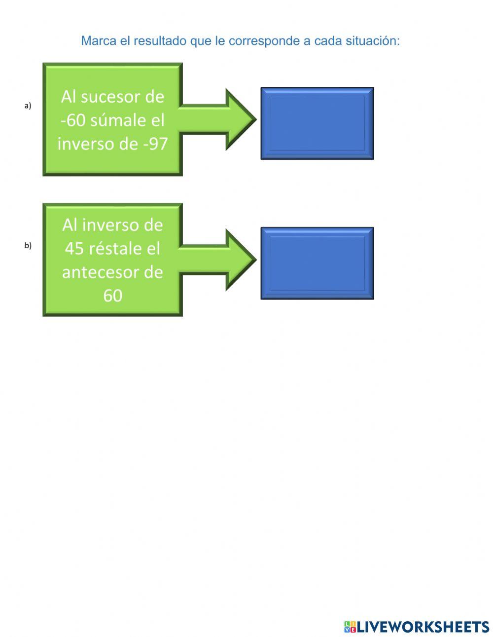 Adición y sustracción de números enteros