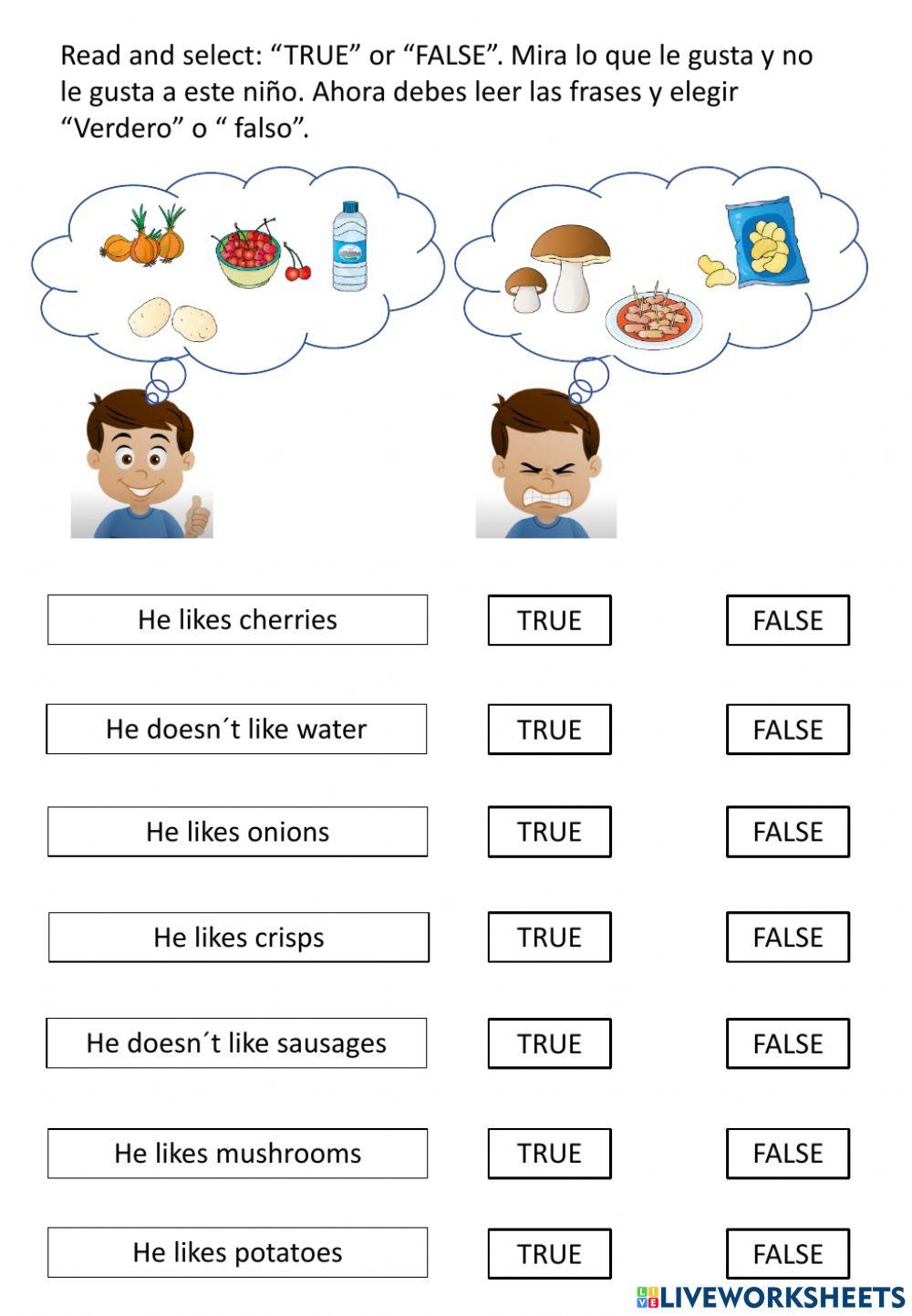 2º Read and select likes 2º Read and select likes