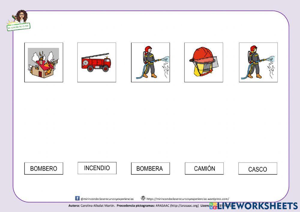 Las profesiones: bombero
