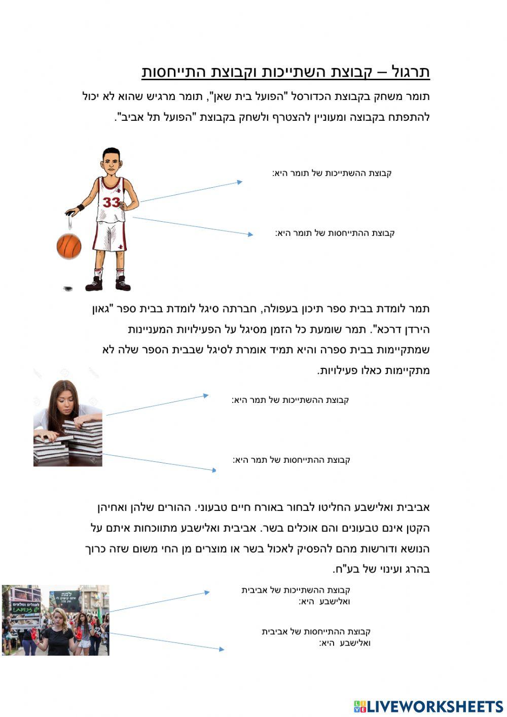 קבוצות השתייכות וקבוצות התייחסות