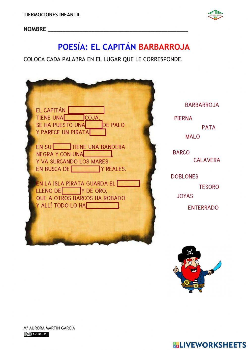 Poesía: El Capitán Barbarroja