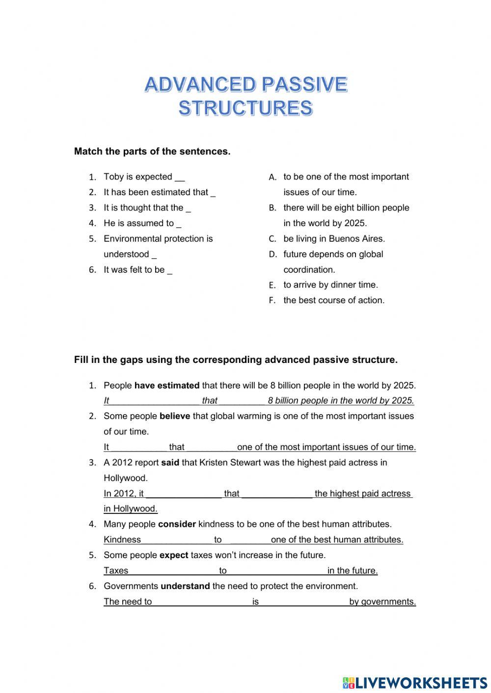 Advanced Passive Structures